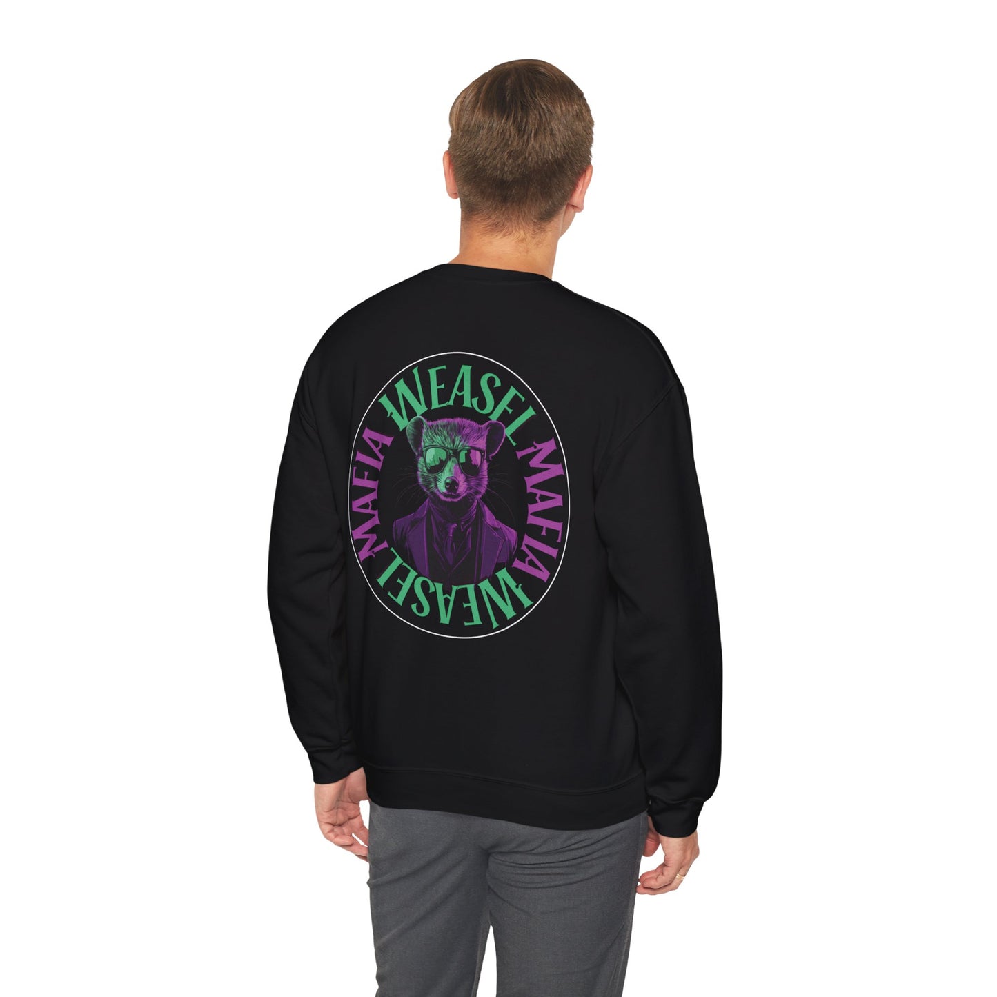 Weasel Mafia – Neon Deluxe Sweatshirt Backprint