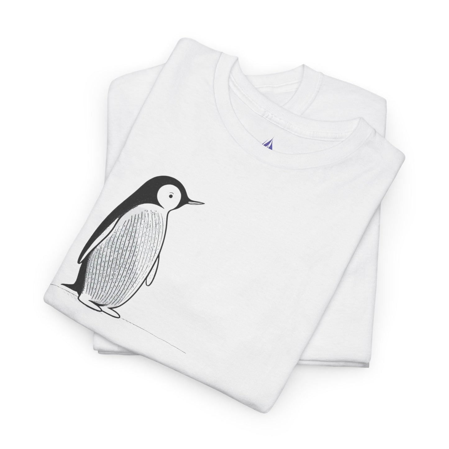 Charmantes Pinguin-T-Shirt, minimalistisches Valentinstagsgeschenk für ihn