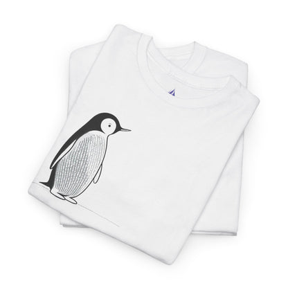 Charmantes Pinguin-T-Shirt, minimalistisches Valentinstagsgeschenk für ihn