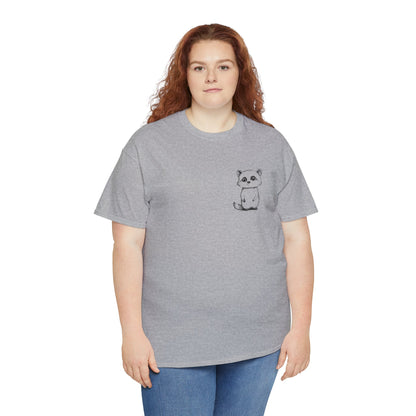 Cute Raccoon T-Shirt – Minimalist Valentine’s Day Gift for Her