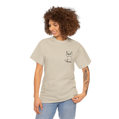 Cute Raccoon T-Shirt – Minimalist Valentine’s Day Gift for Her