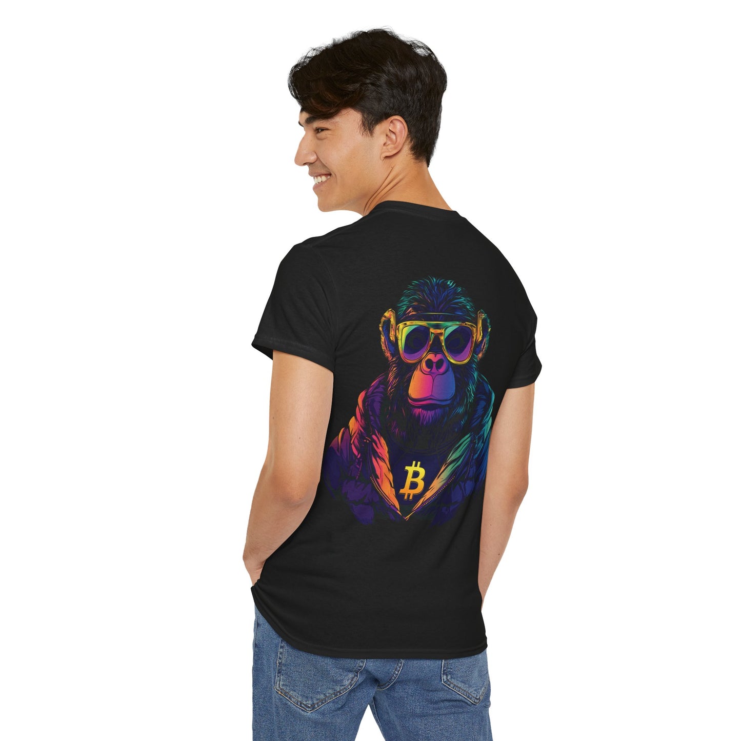 Das „Neon Bitcoin Monkey“ T-Shirt