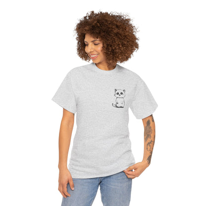 Cute Raccoon T-Shirt – Minimalist Valentine’s Day Gift for Her