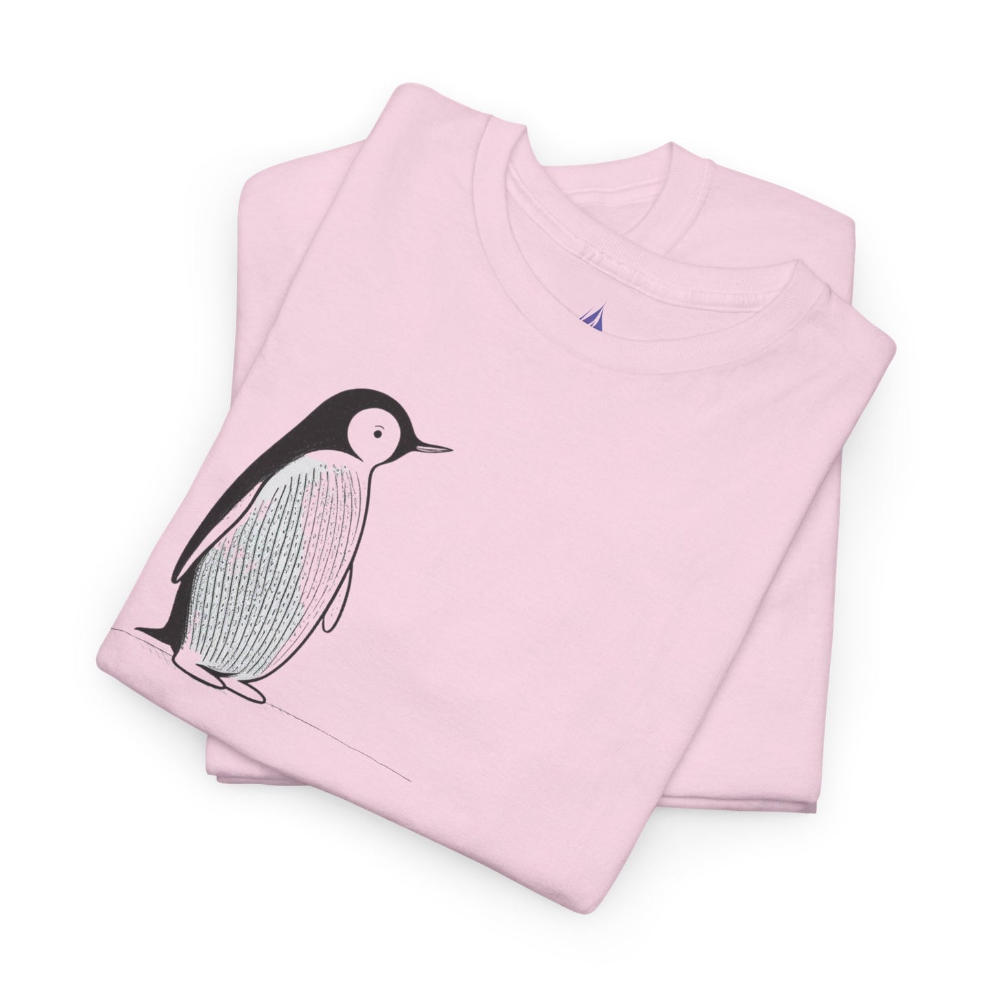 Charmantes Pinguin-T-Shirt, minimalistisches Valentinstagsgeschenk für ihn