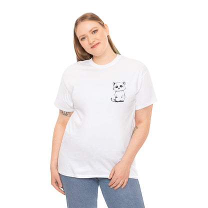 Cute Raccoon T-Shirt – Minimalist Valentine’s Day Gift for Her