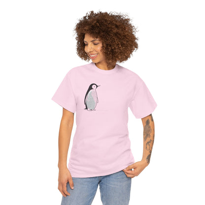 Charmantes Pinguin-T-Shirt, minimalistisches Valentinstagsgeschenk für ihn