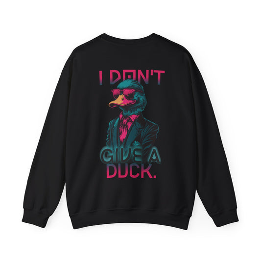 I Don’t Give a Duck – Neon Deluxe Sweatshirt Backprint