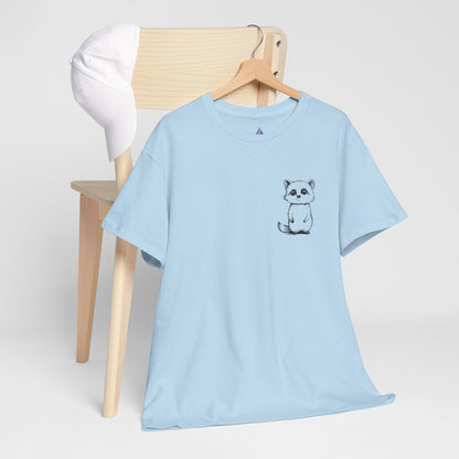 Cute Raccoon T-Shirt – Minimalist Valentine’s Day Gift for Her