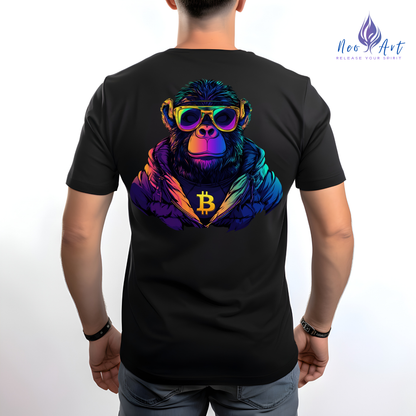 Das „Neon Bitcoin Monkey“ T-Shirt