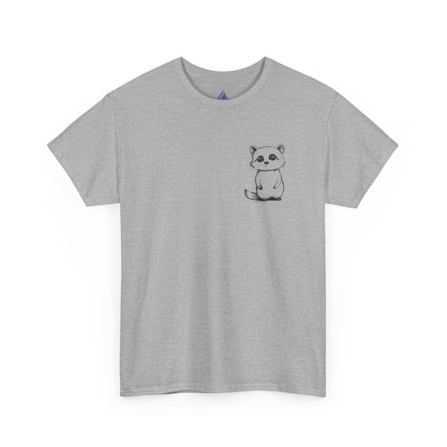 Cute Raccoon T-Shirt – Minimalist Valentine’s Day Gift for Her