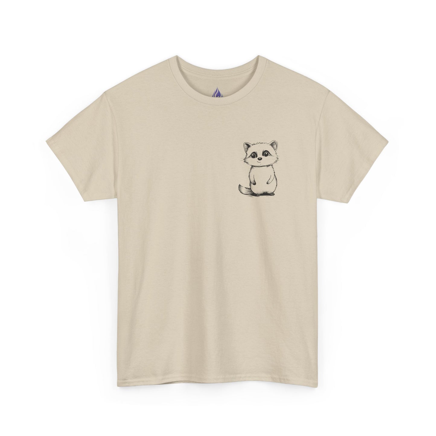 Cute Raccoon T-Shirt – Minimalist Valentine’s Day Gift for Her