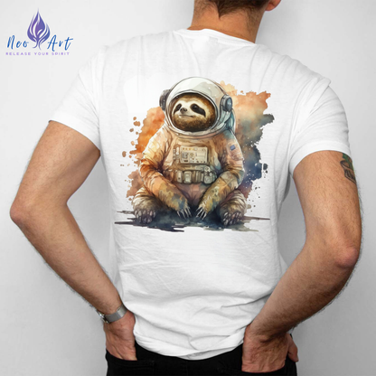 Das "Dreamscape Astronaut Faultier" T-Shirt