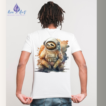 Das "Dreamscape Astronaut Faultier" T-Shirt