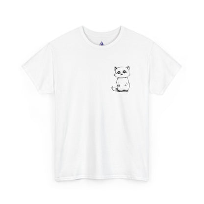 Cute Raccoon T-Shirt – Minimalist Valentine’s Day Gift for Her