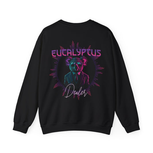 Eucalyptus Dealer – Neon Koala Deluxe Sweatshirt Backprint