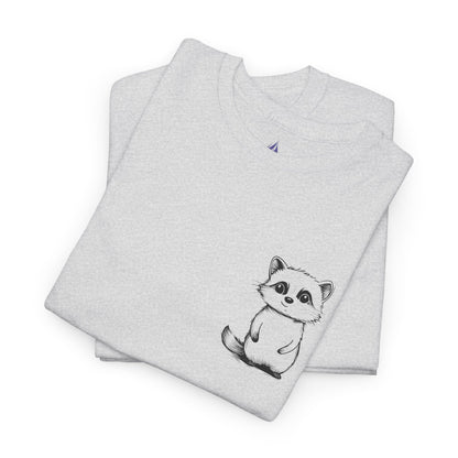 Cute Raccoon T-Shirt – Minimalist Valentine’s Day Gift for Her