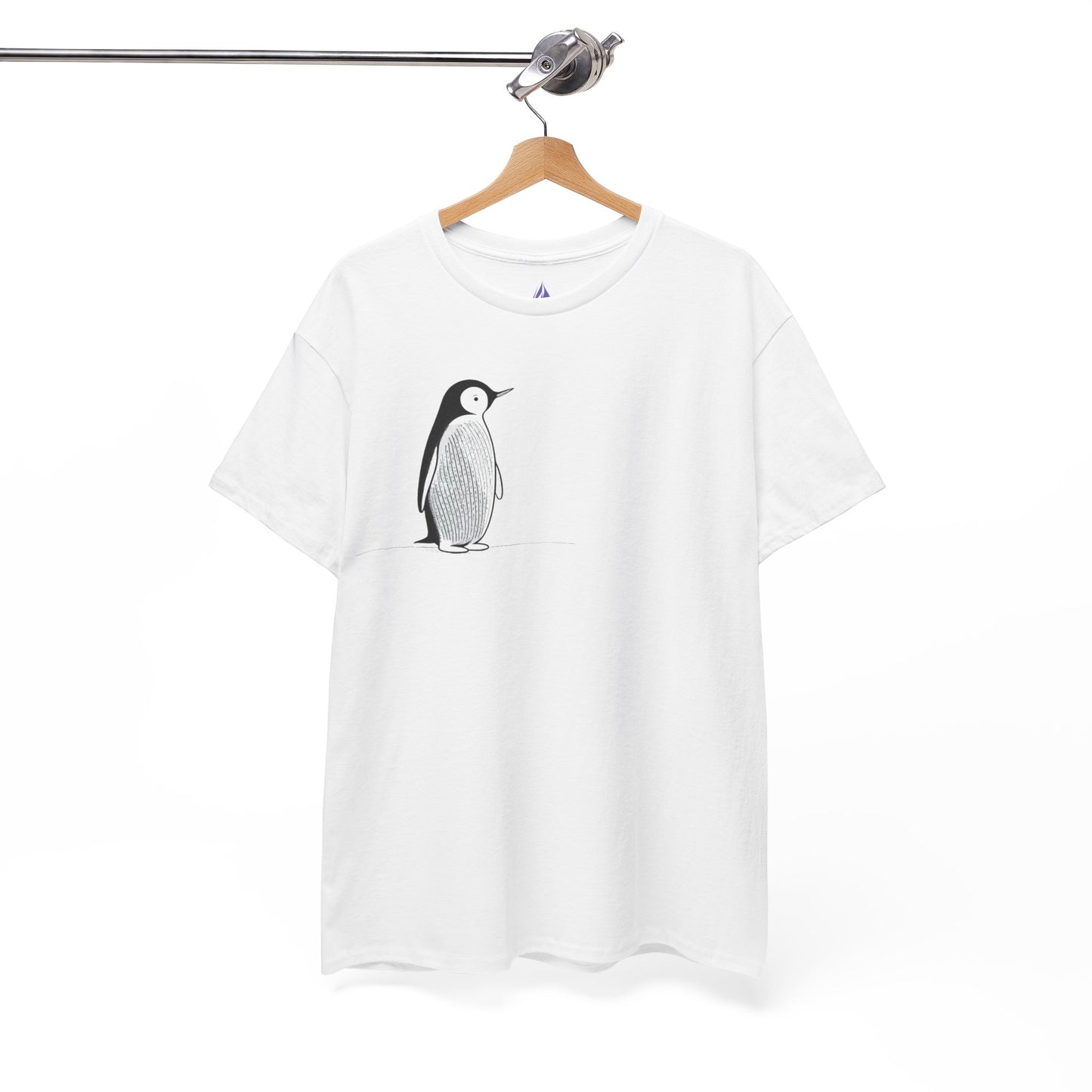 Charmantes Pinguin-T-Shirt, minimalistisches Valentinstagsgeschenk für ihn