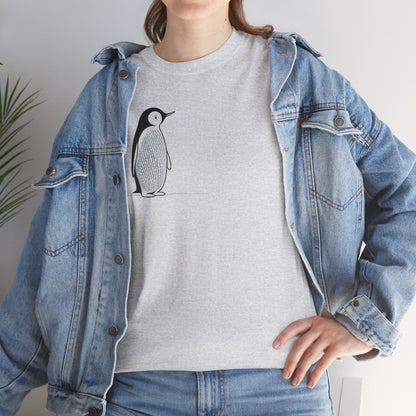 Charmantes Pinguin-T-Shirt, minimalistisches Valentinstagsgeschenk für ihn