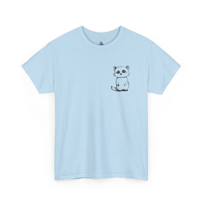 Cute Raccoon T-Shirt – Minimalist Valentine’s Day Gift for Her