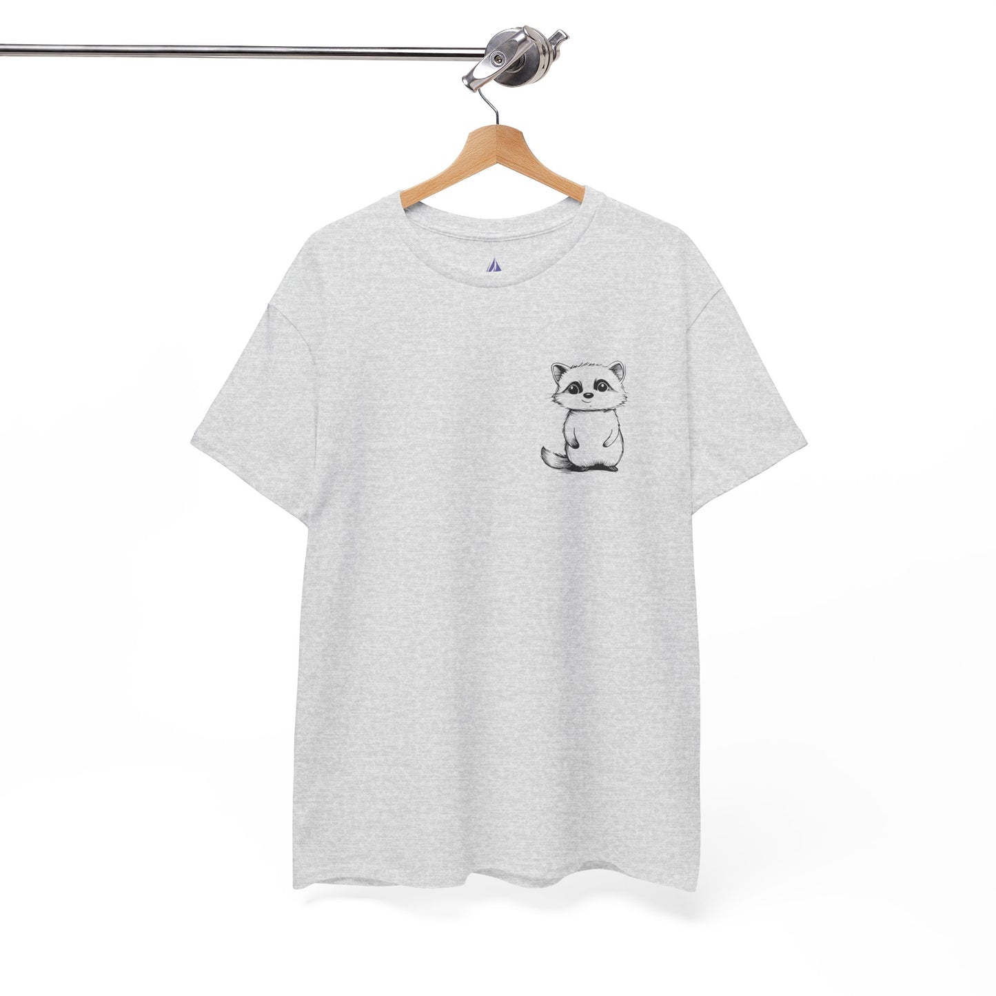 Cute Raccoon T-Shirt – Minimalist Valentine’s Day Gift for Her