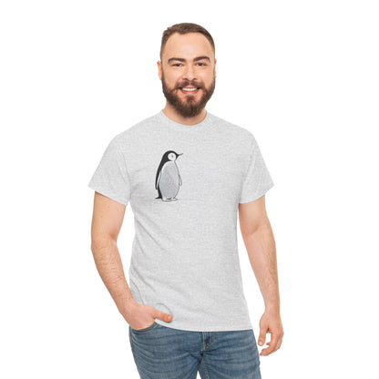 Charmantes Pinguin-T-Shirt, minimalistisches Valentinstagsgeschenk für ihn