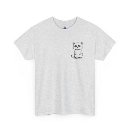 Cute Raccoon T-Shirt – Minimalist Valentine’s Day Gift for Her