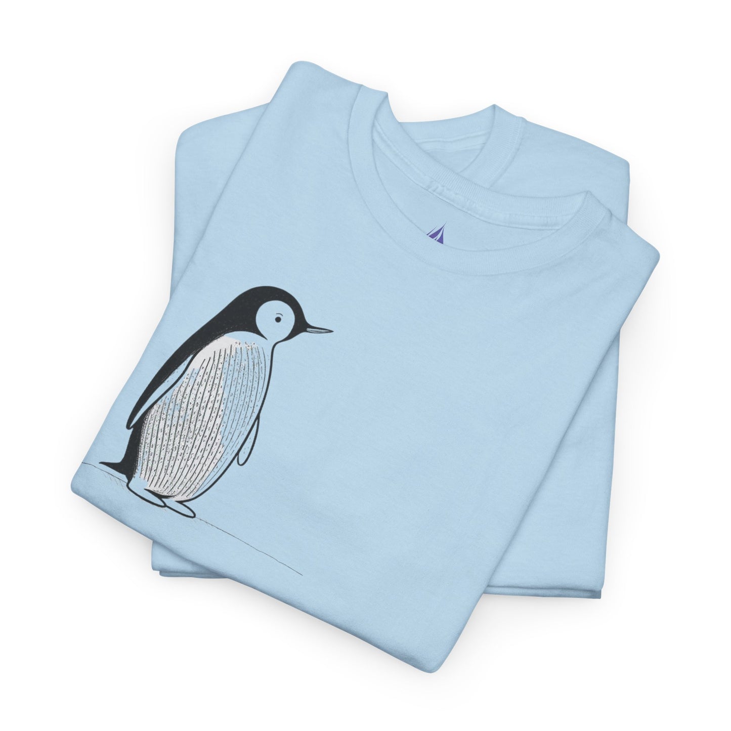 Charmantes Pinguin-T-Shirt, minimalistisches Valentinstagsgeschenk für ihn