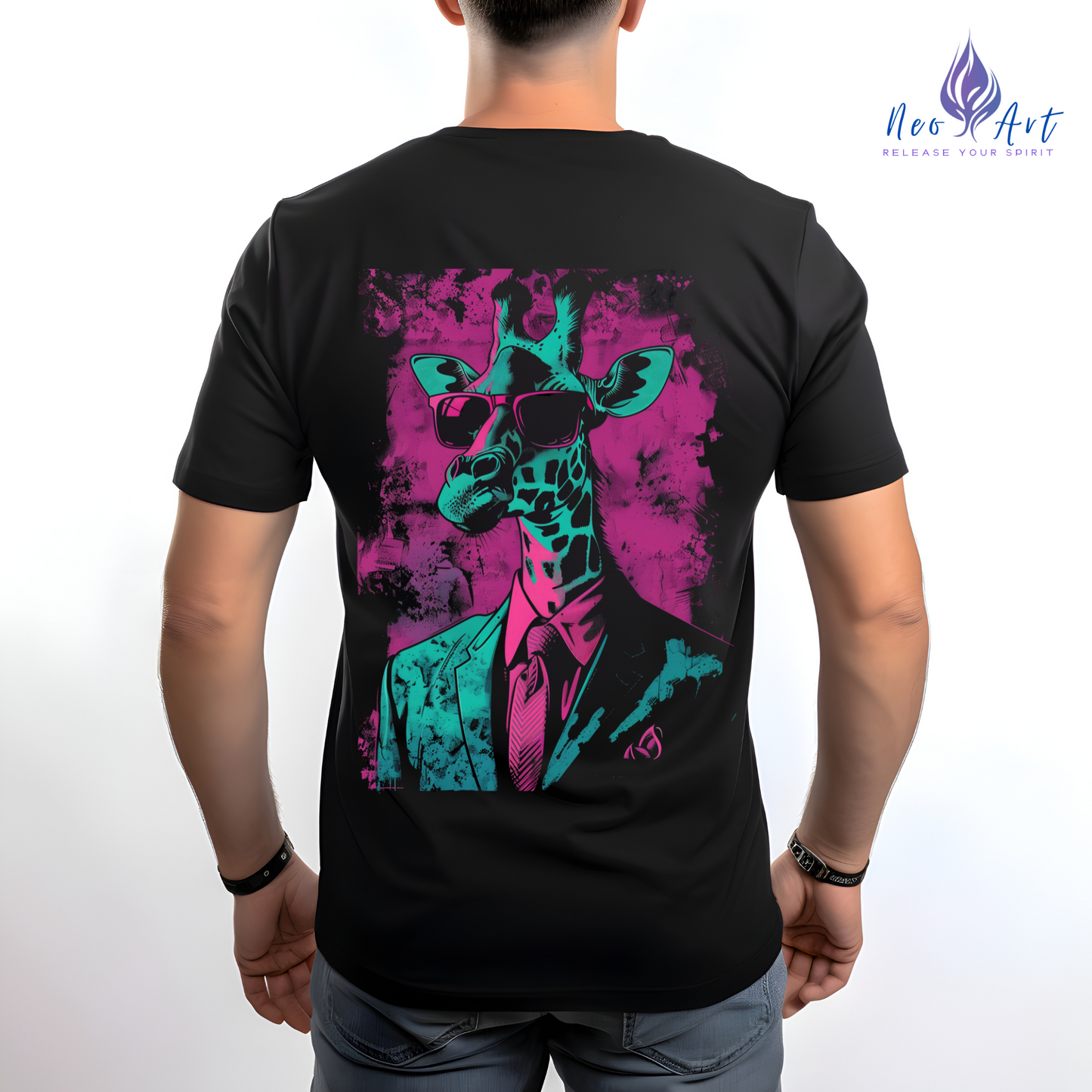 Das "Neon Hustler Giraffe" T-Shirt