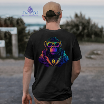 Das „Neon Bitcoin Monkey“ T-Shirt